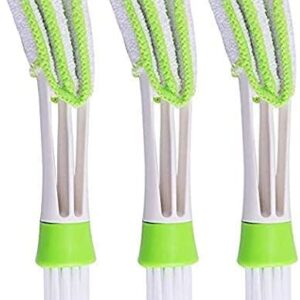 VENDOSMini Duster for Car Air Vent, Set of 3 Automotive Air Conditioner Cleaner and Brush, Dust Collector Cleaning Cloth Tool for Keyboard Window Leaves Blinds Shutter Glasses Fan