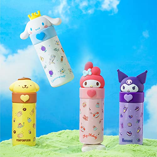 Kuromi Stainless Steel Insulated Water Bottle 350ml - Purple