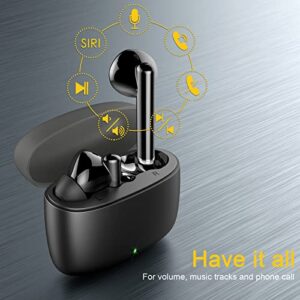 yobola Wireless Earbuds, Bluetooth Earbuds in Ear Deep Bass HiFi Stereo, IPX7 Waterproof Bluetooth Headphones 5.3 Touch Control, Wireless Headphones 4 Microphone Clear Call, Lightweight and Fit