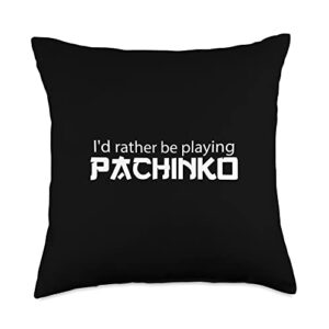happy pachinko addict pachinko throw pillow, 18x18, multicolor
