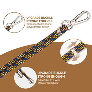 Rulnfichy Key Lanyard for Women Men Girls, Crossbody Cell Phone Lanyards for Around The Neck, Anti Theft Keychain with Adjustable Shoulder Strap, Compatible with Most Phones (‎‎Dazzling)