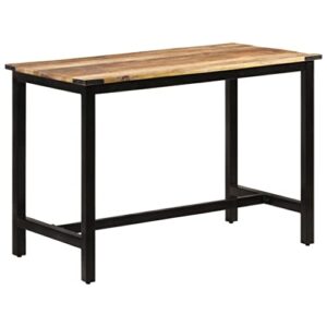 kthlbrh dining table sofa console table dining for narrow space,bar table,coffee table,for restaurants,bars,cafes,kitchens,easy to assemble 43.3"x23.6"x29.9" solid wood mango