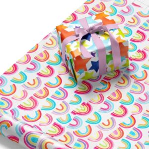 Wrapping Paper Roll - 17 Inch X 120 Inch Per Roll - 3 Different Design Gift Wrap Paper for Birthday, Baby Shower Celebrate Occasions