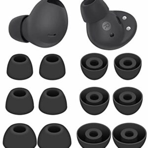 6 Pairs Galaxy Buds 2 Pro Ear Tips Buds Eartips, S/M/L Replacement Soft Silicone Rubber Flexible Gel Earbuds Earplug Fit in Case Compatible with Samsung Galaxy Buds 2 Pro 2022 Release - Graphite