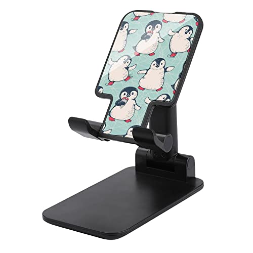 Cute Penguin Funny Foldable Desktop Cell Phone Holder Portable Adjustable Stand Desk Accessories