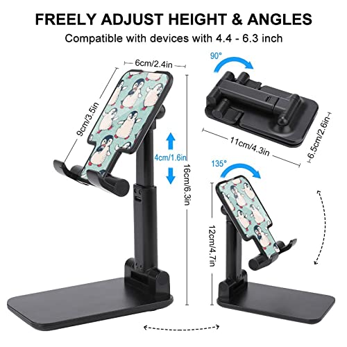 Cute Penguin Funny Foldable Desktop Cell Phone Holder Portable Adjustable Stand Desk Accessories