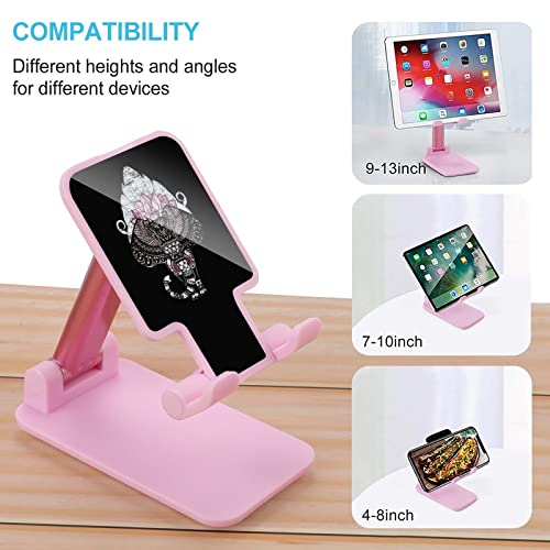 Bohemian Elephant Funny Foldable Desktop Cell Phone Holder Portable Adjustable Stand Desk Accessories