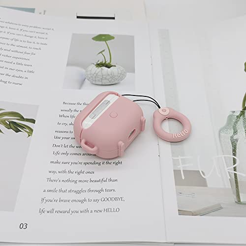 Compatible with AirPods 3 Gen Case Cover 2021, Retro Radio Design Kids Teens Boys Girls Women Cute Funny Cool Silicon Cartoon 3D Shell Gramophone Cover for AirPods Case 3rd Generation - Pink