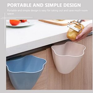 Zerodeko 3pcs Collecting Bins Food Hanging Creative Storage Kitchen Uncovered Office Container Cans Door Blue Basket Containers Bedroom from Bathroom Compost Household Can Trash Sundries