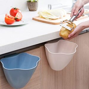 Zerodeko 3pcs Collecting Bins Food Hanging Creative Storage Kitchen Uncovered Office Container Cans Door Blue Basket Containers Bedroom from Bathroom Compost Household Can Trash Sundries