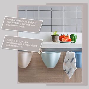 Zerodeko 3pcs Collecting Bins Food Hanging Creative Storage Kitchen Uncovered Office Container Cans Door Blue Basket Containers Bedroom from Bathroom Compost Household Can Trash Sundries