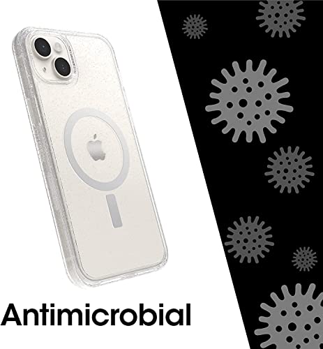 OtterBox Symmetry Series+ Clear Antimicrobial Case with Magsafe for iPhone 14 Plus (Only) - Non-Retail Packaging - Flower Fields (Graphic)