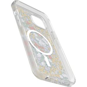 OtterBox Symmetry Series+ Clear Antimicrobial Case with Magsafe for iPhone 14 Plus (Only) - Non-Retail Packaging - Flower Fields (Graphic)