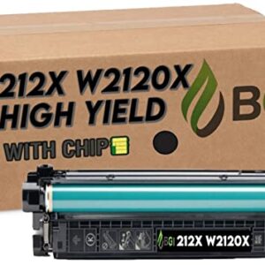 BGI Remanufactured Toner Cartridge Replacement for HP 212X W2120X Black High-Yield Toner for Use in M554 M555 MFP M578 Series | TAA Compliant, STMC Certified, USA Remanufactured Product | with Chip