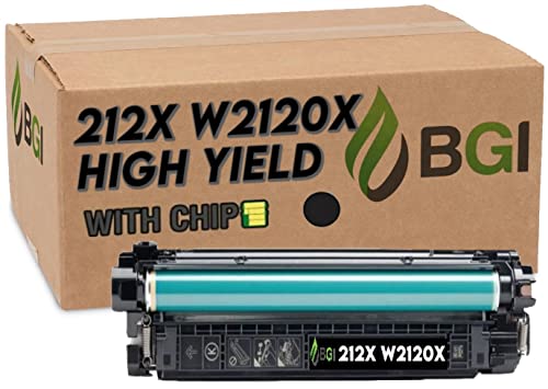 BGI Remanufactured Toner Cartridge Replacement for HP 212X W2120X Black High-Yield Toner for Use in M554 M555 MFP M578 Series | TAA Compliant, STMC Certified, USA Remanufactured Product | with Chip