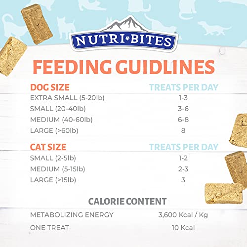 Nutri Bites Freeze Dried Liver Treats for Dogs & Cats - High-Protein Single Ingredient Freeze Dried Dog Treats, Beef Liver - Grain Free, Easy to Digest - Proudly Made in Canada - 500g / 17.6oz (3pk)