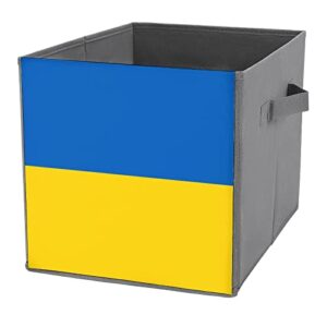 flag of ukraine large cubes storage bins collapsible canvas storage box closet organizers for shelves