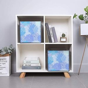 Camo Dahlia Large Cubes Storage Bins Collapsible Canvas Storage Box Closet Organizers for Shelves