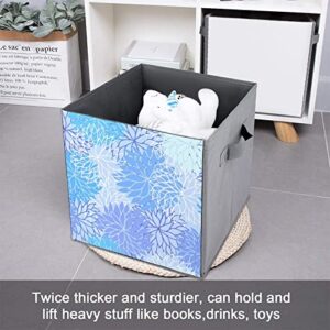 Camo Dahlia Large Cubes Storage Bins Collapsible Canvas Storage Box Closet Organizers for Shelves