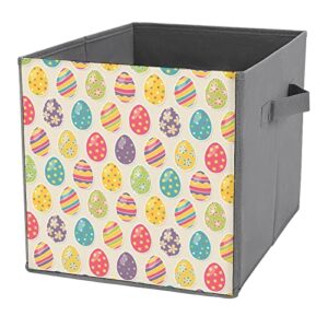 vintage easter egg large cubes storage bins collapsible canvas storage box closet organizers for shelves