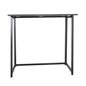 HAINEW Computer Desk Folding Desk Collapsible Gaming Desk Small Desk for Small Spaces Space Saving Computer Table Writing Workstation for Home Office, Black, 31.5" L x 17.72" W x 29.33" H