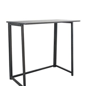 HAINEW Computer Desk Folding Desk Collapsible Gaming Desk Small Desk for Small Spaces Space Saving Computer Table Writing Workstation for Home Office, Black, 31.5" L x 17.72" W x 29.33" H