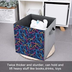 Bowling Ball Large Cubes Storage Bins Collapsible Canvas Storage Box Closet Organizers for Shelves