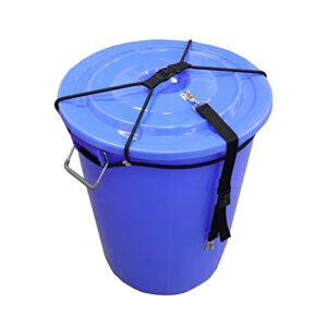 trash can lid lock - make a dog proof trash can with our garbage can lock for wildlife, pet & critter proof locking trash can - easy install trash can lock for outdoor garbage can 40-60 gallon bin