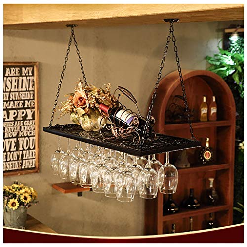 Vintage Stylish Simplicity Wine Glass Holder Creative Display Simple Inverted Living Room Home High Glass Holder Wine Glass Holder Adjustable Height Restaurant Bar Floating Wine Rack (Bronze 100 * 30