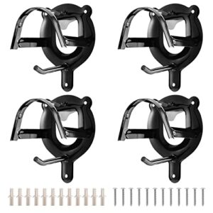 yunfutilei horse tack horse bridle rack bridle hooks for tack room - metal storage hook for horse supplies（4 counts）