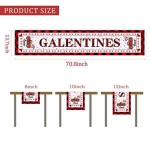 Galentines Day Table Runner Valentines Day Linens Table Cloth Dresser Scarves Galentines Day Decorations for Galentines Day Party Favors Table Decorations