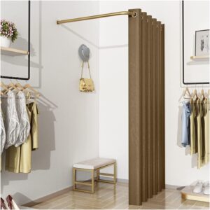 fashion changing rooms l-shaped movable changing room clothing store fitting room metal dressing room mall mobile fitting room for privacy protection bedroom furniture