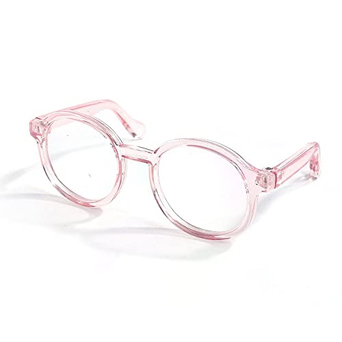 WEISHA Cat Glasses Cute Pet Glasses Plastic Transparent Cat Sun Glasses Dog Personality Pet Dress Up Pet Decor Accessories Photos Props(Pink)