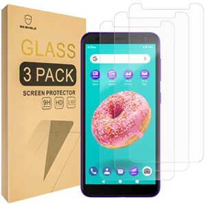 mr.shield [3-pack] screen protector for gabb phone/zte gabb z2 [tempered glass] [japan glass with 9h hardness] screen protector with lifetime replacement