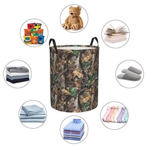 Cold Tree Camouflage Circular Laundry Hamper Print Hamper Freestanding Laundry Basket Collapsible Laundry Hamper 2 Sizes S/M