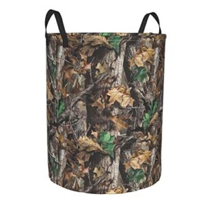 Cold Tree Camouflage Circular Laundry Hamper Print Hamper Freestanding Laundry Basket Collapsible Laundry Hamper 2 Sizes S/M