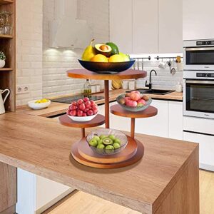 4 Tier Round Cupcake Tower Stand for 50 Cupcakes,Wood Cake Stands with Tiered Tray Decor,Cupcake Holder for Halloween Christmas Birthday Wedding Graduation Baby Shower Tea Party,Dessert Table Display