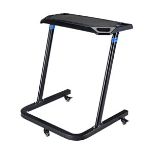 RAD Cycle Products Adjustable Bike Trainer Fitness Desk Portable Workstation Standing Desk & Lasko High Velocity Pro-Performance Pivoting Utility Fan, Black Grey U15617