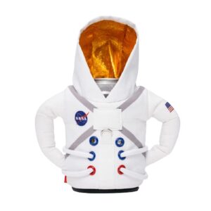 puffin - the space suit beverage jacket, insulated can cooler, sandy white