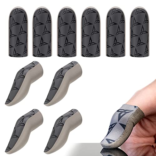 Flydigi P1 Silver-Cloth Mobile Gaming Finger Sleeve, Exclusive Custom FlySilver Superconducting Silver Cloth, 0.3mm Extremely Thin Material, Zero Touch, Breathable, Extremely Sensitive (Five Pairs)