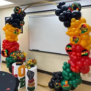 Black History Month Party Decoration Balloon Garland Set Black History Month Party Supplies African American Black History Month Latex Balloon, Used for Black History Month Background Decoration