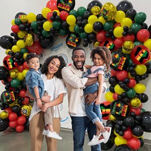 Black History Month Party Decoration Balloon Garland Set Black History Month Party Supplies African American Black History Month Latex Balloon, Used for Black History Month Background Decoration