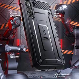 SUPCASE Unicorn Beetle Pro Case for Samsung Galaxy S23 5G (2023), Full-Body Dual Layer Rugged Belt-Clip & Kickstand Case (Black)