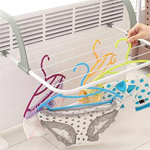 WODMB Multifunctional Collapsible Windproof Foldable Clothes Hanger Drying Rack Underwear Socks Towels Cloth Pants