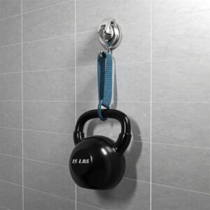 WODMB 1Pc Reusable Heavy-Duty Easy to Install Without Punching Suction Cup Hooks Chrome-Plated Organization Bathroom Shower