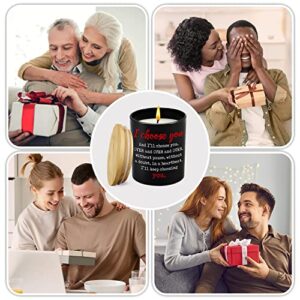 Anniversary Wedding Gifts for Men, Women, Couple, Christmas, Birthday Gifts for Her, Him, Boyfriend, Girlfriend, Romantic Gifts for Husband and Wife Gift Ideas, Vanilla Lavender Scented Candle 10oz