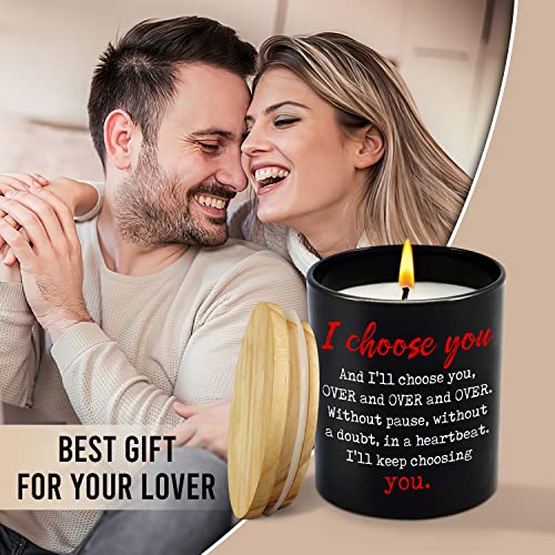 Anniversary Wedding Gifts for Men, Women, Couple, Christmas, Birthday Gifts for Her, Him, Boyfriend, Girlfriend, Romantic Gifts for Husband and Wife Gift Ideas, Vanilla Lavender Scented Candle 10oz