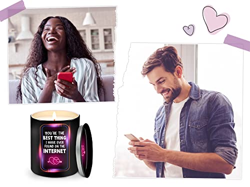 Couple Gifts for Her, Him, Gifts for Girlfriend, Boyfriend, Valentines Day, Anniversary, Christmas, Birthday Gifts for Couple, Funny Husband and Wife Gifts, Vanilla, Lavender Scented Candle 10oz