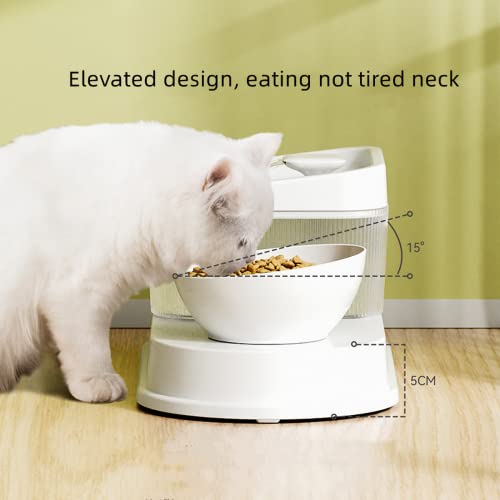 Pet Water Fountain, Multi-Functional Automatic cat Drinking, with LED Light Water Fountain Large Capacity Wireless Cat Water Fountain for Cat and Dog