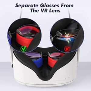 VR Lens Protector Ring Compatible with Oculus Quest 2/Quest 1 Lens Prevents Scratching of Glasses Lens Anti Scratch Rings